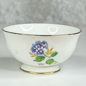 VTG Jason Open SUGAR BOWL 3.5" Bone China Floral Pedestal Flower Dish England